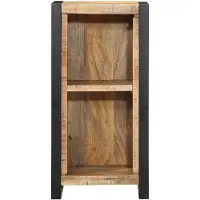 vidaXL Table de nuit avec étagère Marron 40 x 30 x 80 cm Bois massif Mango