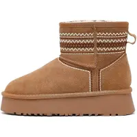 Derimod Boots camel / marron / blanc