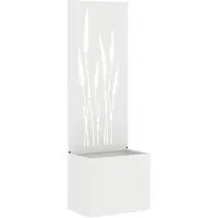 vidaXL Toile pare-vue jardin blanc 50 x 140 cm