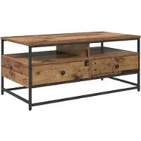 vidaXL Table basse en vieux bois 100 x 51 x 45 cm Bois composite