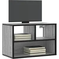 vidaXL Armoire TV Gris Sonoma 60x31x39,5 cm Bois composite et métal