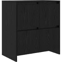 vidaXL Sideboard noir imitation chêne 70 x 41 x 75 cm Bois composite