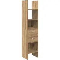 vidaXL Bibliothèque chêne artisanal 40 x 35 x 180 cm Bois d'ingénierie