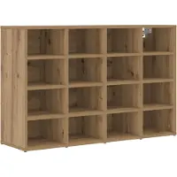 vidaXL Cabinet à chaussures Chêne artisanal 103 x 30 x 67 cm