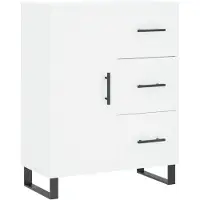 vidaXL Highboard blanc 69,5x34x180 cm Bois composite