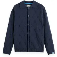 Scotch & Soda Open Work Long Sleeve Shirt Bleu XL Homme