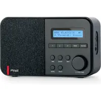 Pinell Supersound Mini Draagbare Radio DAB+ Oplaadbaar - Zwart (DAB+ DAB, FM), Radio, Noir