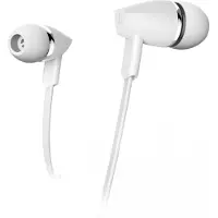 Hama Casque "Joy", In-Ear, microphone, câble plat, blanc