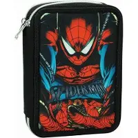 Spiderman Spider-Man Shadow trousse à crayons 2 étages remplie Marvel Set
