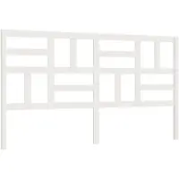 vidaXL Tête de lit blanc 186x4x104 cm Pin massif