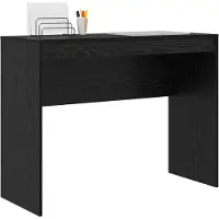 vidaXL Bureau noir imitation chêne 100 x 40 x 76 cm