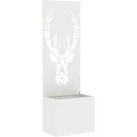 vidaXL Toile pare-vue jardin motif animal blanc 50 x 140 cm