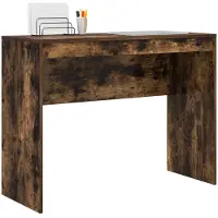 vidaXL Bureau Chêne fumé 100 x 40 x 76 cm