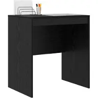 vidaXL Bureau noir aspect chêne 70 x 50 x 76 cm