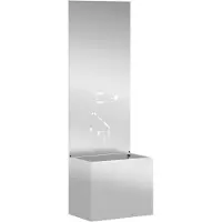 vidaXL Écran de confidentialité de jardin Fretwork Argent 50 x 140 cm