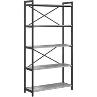 vidaXL Bibliothèque Sonoma gris 80 x 30 x 153 cm Bois d'ingénierie