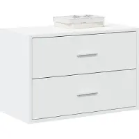 vidaXL Armoire avec 2 tiroirs blanc 60x31x40 cm Bois composite