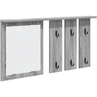 vidaXL Porte-manteau mural avec étagère Sonoma gris 85 x 10 x 45 cm