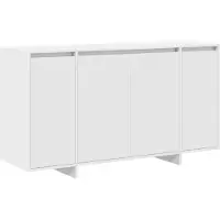 vidaXL Buffet blanc 135 x 41 x 75 cm en aggloméré