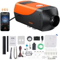 Vevor Chauffage Diesel - - 12v 5kw 0,16-0,52l-H Réchauffeur D'air Bluetooth App Lcd Auto Intérieur