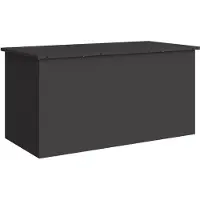 vidaXL Coffre de rangement pour jardin, en acier galvanisé, 100 x 50,5 x 50 cm, capacité de 220 litres