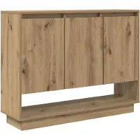 vidaXL Sideboard Chêne Artisan 97 x 29 x 75 cm Matériau dérivé du bois