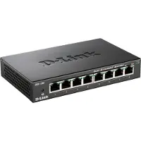 D-Link Des-108 8 Switch Noir One Size / EU Plug 220V