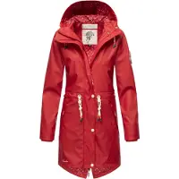 NAVAHOO Veste fonctionnelle 'Tropical Storm' rouge feu / blanc