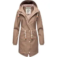 NAVAHOO Veste fonctionnelle 'Tropical Storm' taupe / vert foncé / orange / blanc