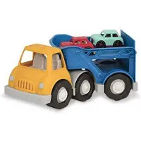 Babymask Camion Porte Voitures Bleu Et Jaune