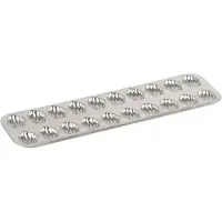 Gobel Plaque 20 Madeleinettes - Fer Blanc - 395 X 125 X 13 Mm