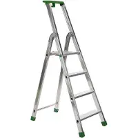 Galico †“ Industriële trapladder †“ Quadra †“ Aluminium †“ 4 treden †“ 148 cm