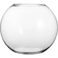 Mica Decorations Vase rond - Mica Decorations - H31 x Ø40 cm - Transparent