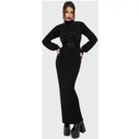 Killstar Jupe longue Gothic de - Belinda's Woe Maxi Skirt - L - 4XL - pour Femme - noir - Taille 3XL