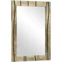 vidaXL Miroir de salle de bain , rectangulaire, aspect naturel, 50 x 2,5 x 70 cm