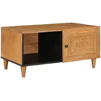 vidaXL Table basse marron clair 100 x 54 x 40 cm en aggloméré