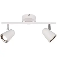 RL Spot LED TOULOUSE 3,5 W, 3000 K, 400 lm, métal blanc chromé, dimensions : 17 x 34 x 9 cm, IP20,