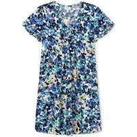 Pepe Jeans pour fille. PG951655 Robe Odelia bleue (16Años= 176cm), Casuel, Viscose, Manche courte, mode enfantine