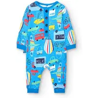 Boboli 148193 Long Sleeve Romper Multicolore 12 Months Garçon