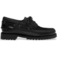 Sebago pour homme. 741271W Acadia Leather Shoes noir (42), Cuir, Plat, Lacets, Casuel