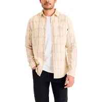 Dockers Slim Original Long Sleeve Shirt Beige M Homme