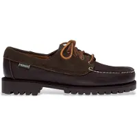 Sebago pour homme. 77123CW Mocassins en cuir Askook marron (42), Plat, 1 à 3 cm, Lacets, Casuel, Classique