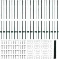 vidaXL Clôture en fil métallique soudé 50 x 1 m (L x H) en acier revêtu de PVC