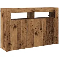 vidaXL Buffet vieux bois 116 x 30 x 75 cm Bois composite