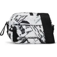 Karl lagerfeld Jeans - Sac bandoulière en nylon pour hommes, motif intégral, style urbain
