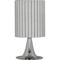House Doctor Lampe de table Tulipe argentée Ø26x50cm