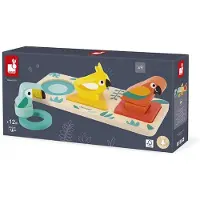 Janod Tropik - Jouet éducatif en bois oiseaux formes couleurs