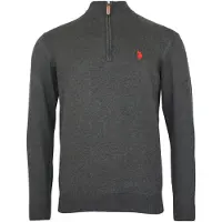 U.S. POLO ASSN. Classic Fit Troyer gris, Unicolore