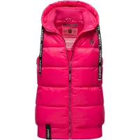 NAVAHOO Gilet 'Kassidy' rose néon / noir