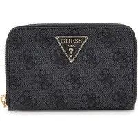 GUESS SWSG7459140 LAUREL II SLG MED ZIP AROUND Femme Portefeuilles logo charbon